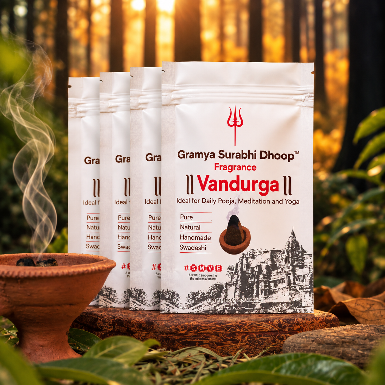 Gramya Surabhi Dhoop "Vandurga"( Set of 4 ) - Image 2