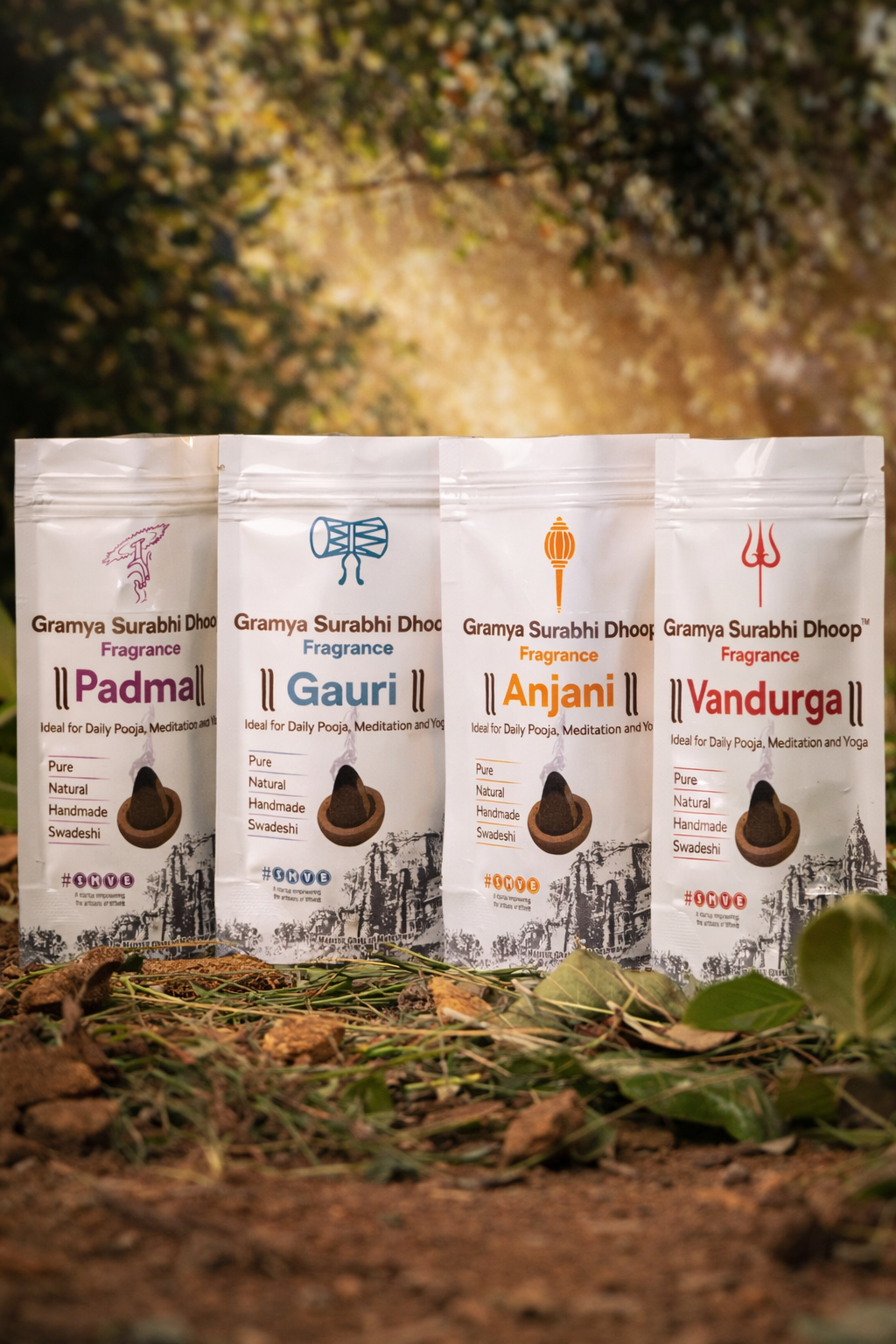 Gramya Surabhi Dhoop (Set of 4)